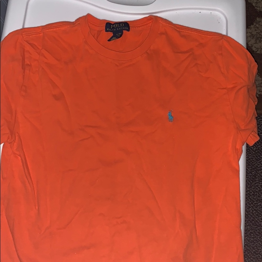 Orange Ralph and Lauren tee